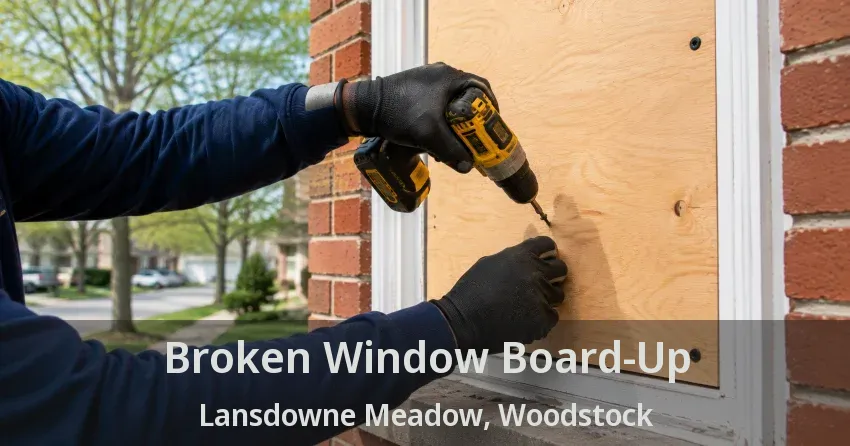 Broken Window Board-Up Lansdowne Meadow, Woodstock - ON