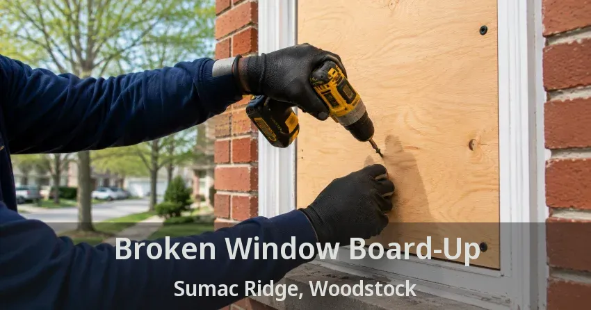 Broken Window Board-Up Sumac Ridge, Woodstock - ON