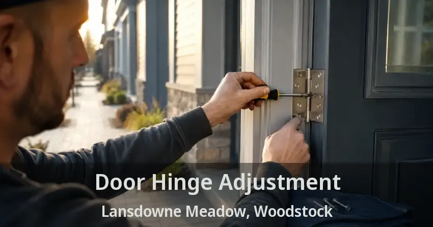 Door Hinge Adjustment Lansdowne Meadow, Woodstock - ON