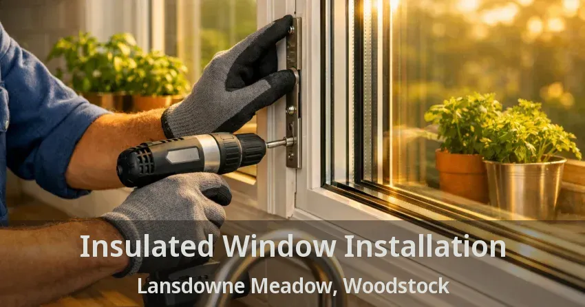 Insulated Window Installation Lansdowne Meadow, Woodstock - ON