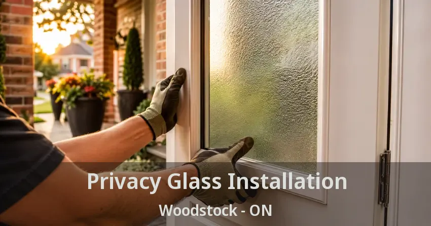 Privacy Glass Installation Woodstock - ON
