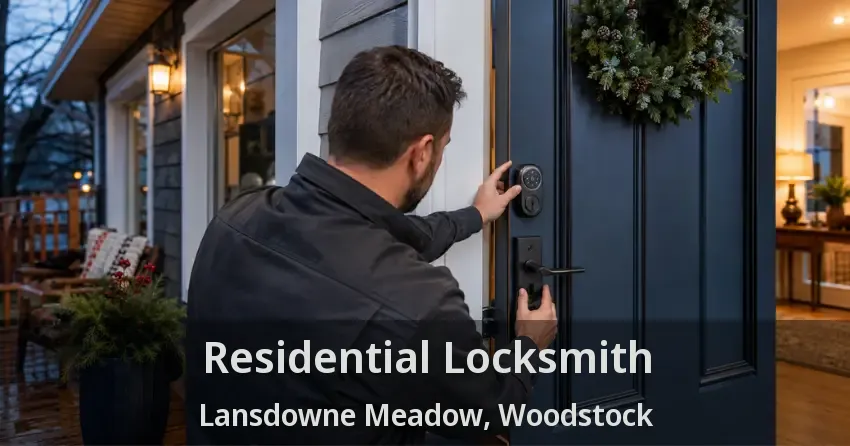Residential Locksmith Lansdowne Meadow, Woodstock - ON