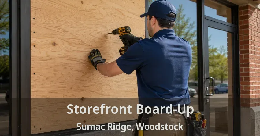 Storefront Board-Up Sumac Ridge, Woodstock - ON