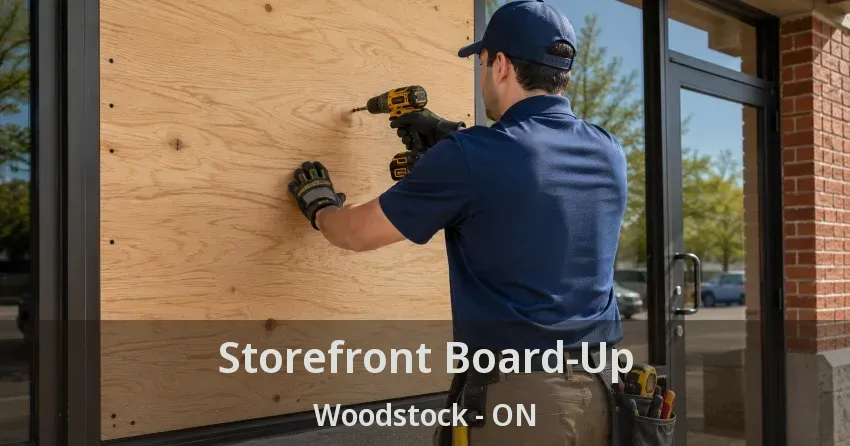 Storefront Board-Up Woodstock - ON