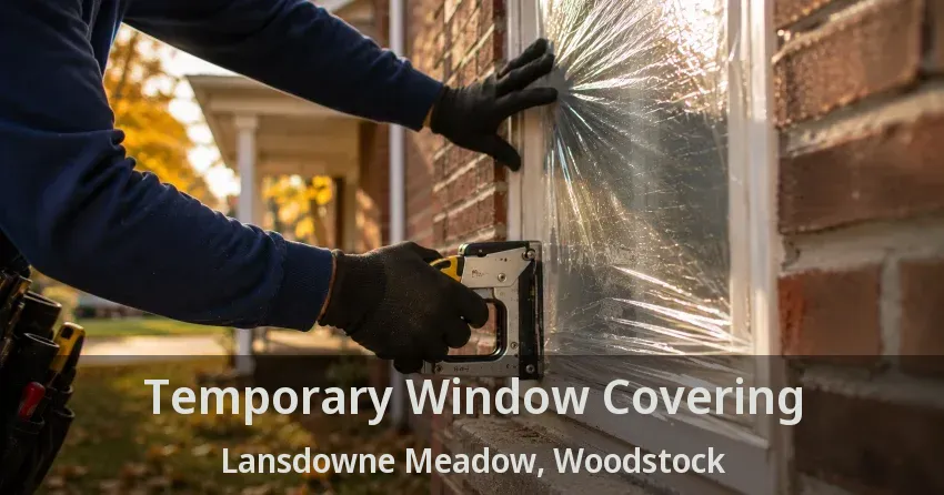 Temporary Window Covering Lansdowne Meadow, Woodstock - ON