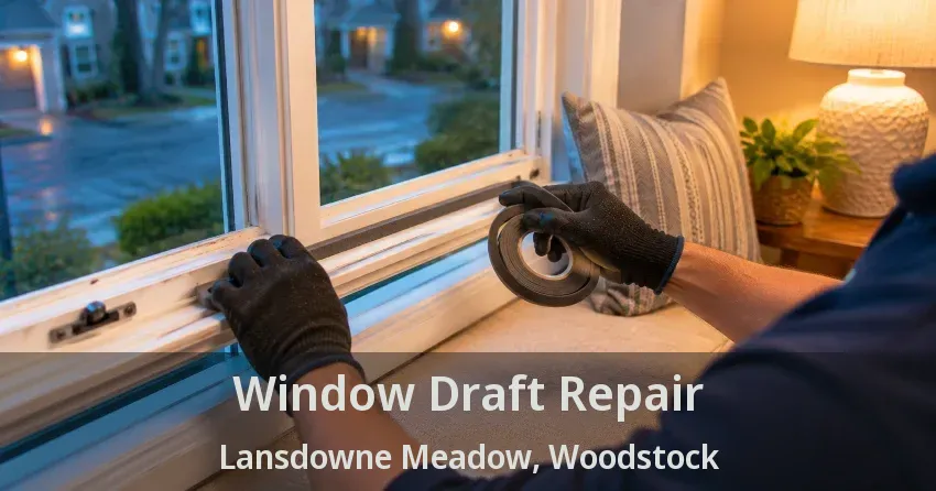 Window Draft Repair Lansdowne Meadow, Woodstock - ON