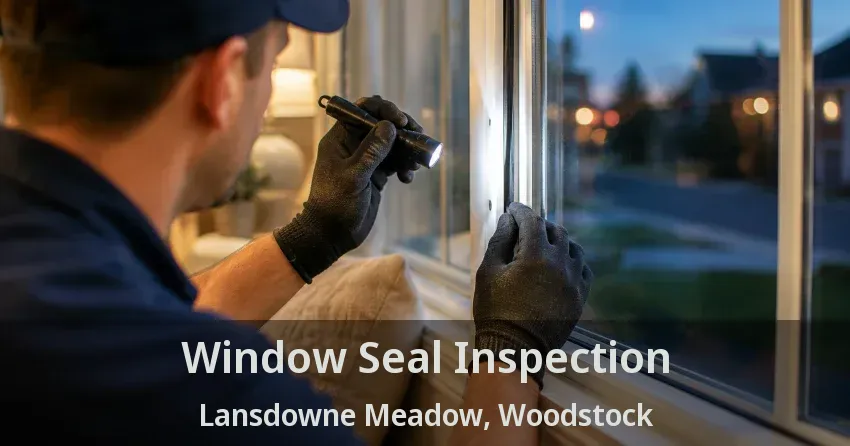 Window Seal Inspection Lansdowne Meadow, Woodstock - ON