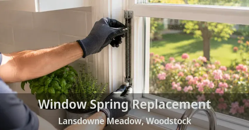 Window Spring Replacement Lansdowne Meadow, Woodstock - ON