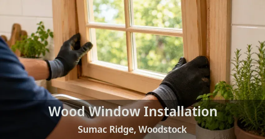 Wood Window Installation Sumac Ridge, Woodstock - ON