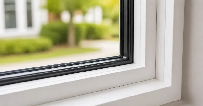 technician repairing window and door hardware in Woodstock home