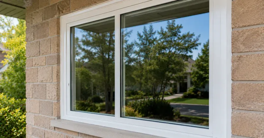 technician installing new insulated glass unit in window frame in Sumac Ridge, Woodstock