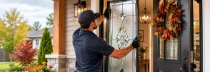 Decorative Glass Installation Sumac Ridge, Woodstock